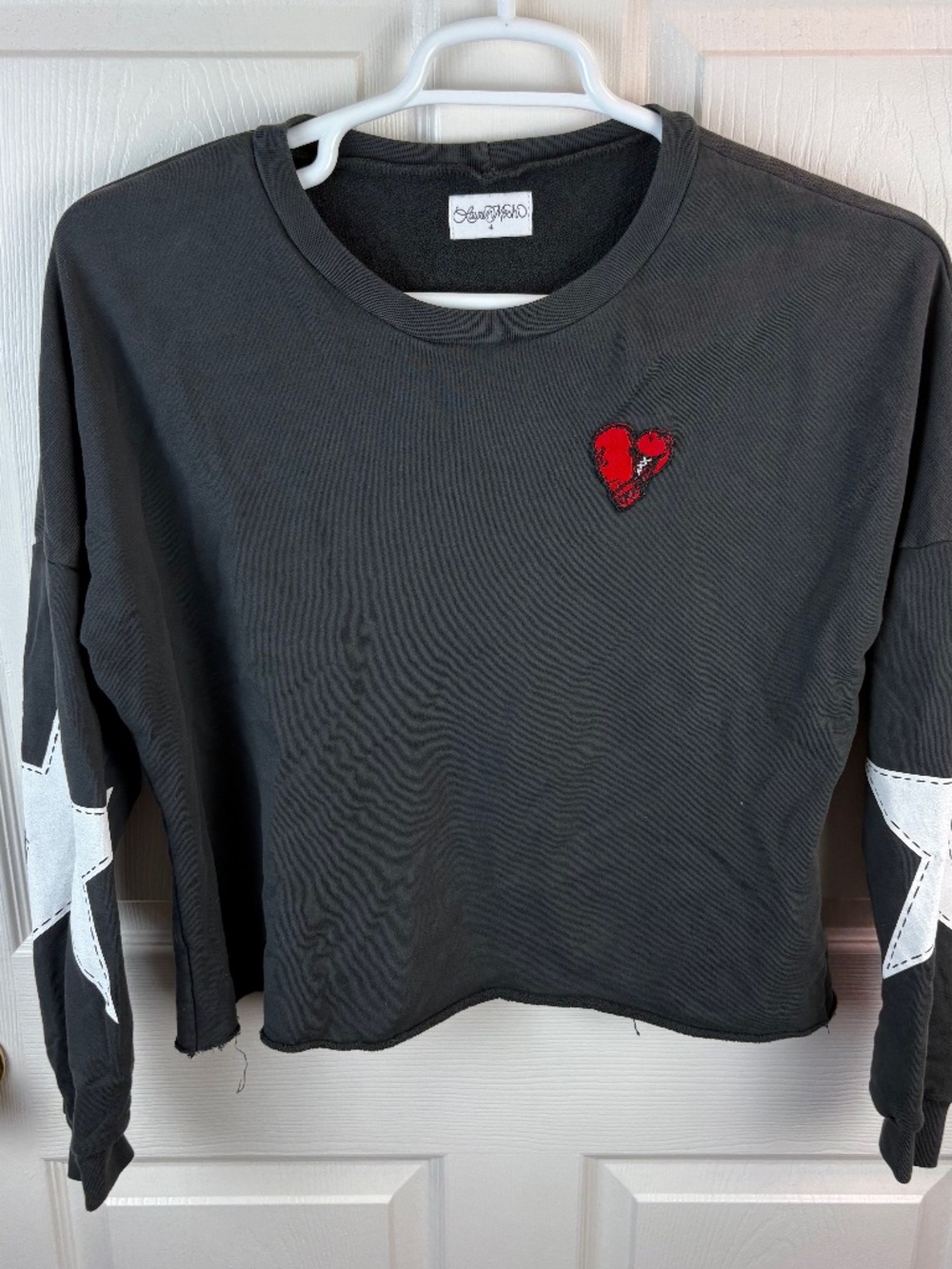 Lauren Moshi Lee Boxing Glove Sweatshirt Heart Stars
